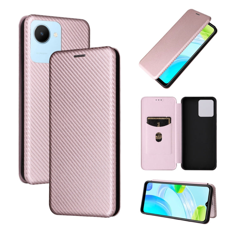 Carbon Fiber Texture Magnetic Flip Leather Phone Case, For HTC Desire 22 Pro, For Realme C30, For Nokia C21 Plus, For Xiaomi 12S Ultra
