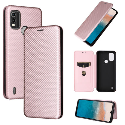 Carbon Fiber Texture Magnetic Flip Leather Phone Case, For HTC Desire 22 Pro, For Realme C30, For Nokia C21 Plus, For Xiaomi 12S Ultra