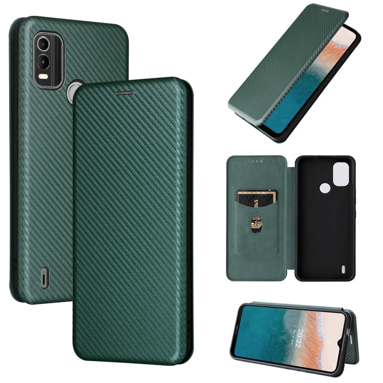 Carbon Fiber Texture Magnetic Flip Leather Phone Case, For HTC Desire 22 Pro, For Realme C30, For Nokia C21 Plus, For Xiaomi 12S Ultra