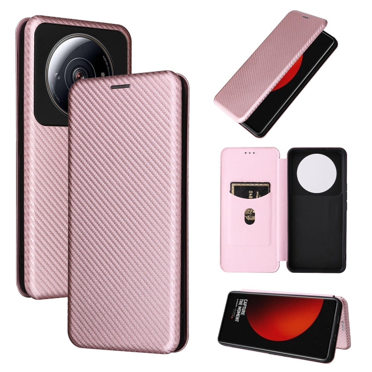 Carbon Fiber Texture Magnetic Flip Leather Phone Case, For HTC Desire 22 Pro, For Realme C30, For Nokia C21 Plus, For Xiaomi 12S Ultra