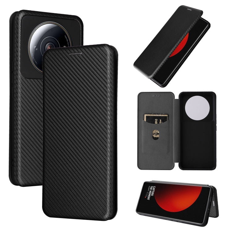 Carbon Fiber Texture Magnetic Flip Leather Phone Case, For HTC Desire 22 Pro, For Realme C30, For Nokia C21 Plus, For Xiaomi 12S Ultra