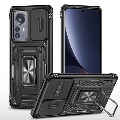 Armor PC + TPU Camera Shield Phone Case, For Samsung Galaxy A12 5G/4G / M12 / F12, For Xiaomi 12 Pro, For Samsung Galaxy A32 5G, For Samsung Galaxy A52 5G/4G