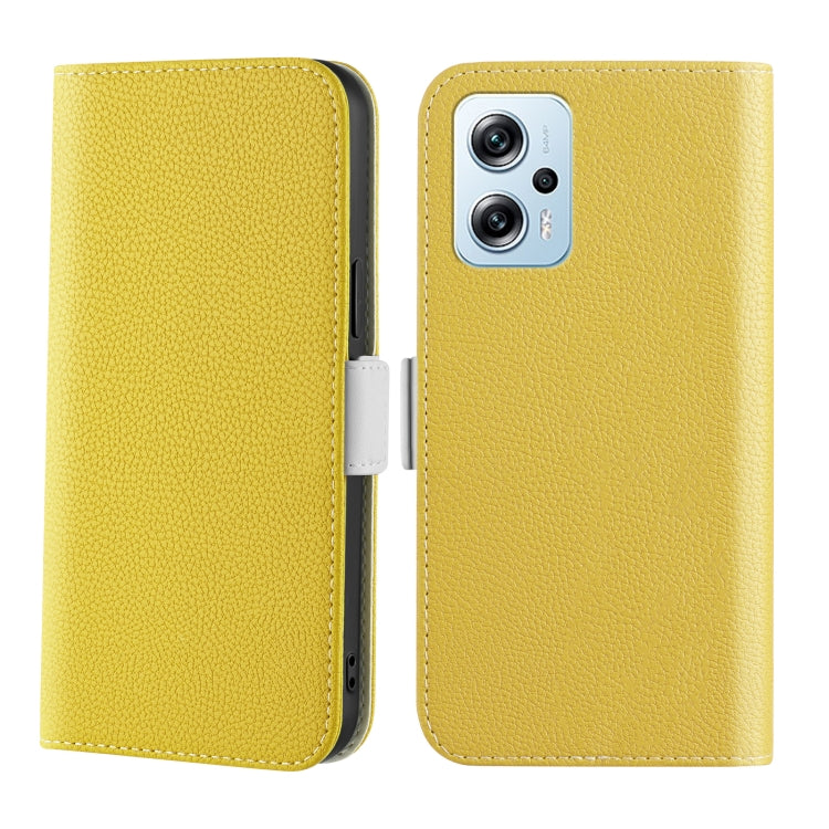 Candy Color Litchi Texture Leather Phone Case, For Xiaomi Poco X4 GT 5G