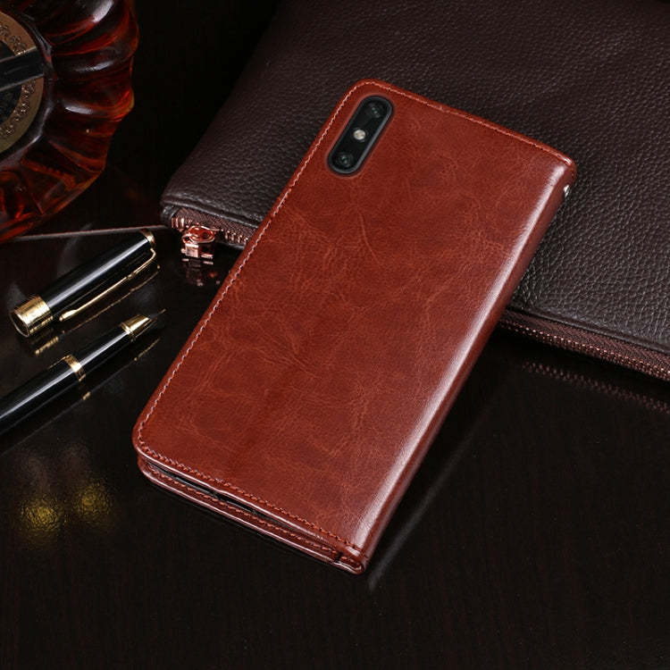 idewei Crazy Horse Texture Horizontal Flip Leather Case with Holder & Card Slots & Wallet, For Huawei Enjoy 10e, For Doogee X90, For OPPO Find X2