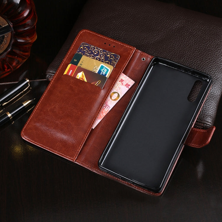 idewei Crazy Horse Texture Horizontal Flip Leather Case with Holder & Card Slots & Wallet, For Huawei Enjoy 10e, For Doogee X90, For OPPO Find X2
