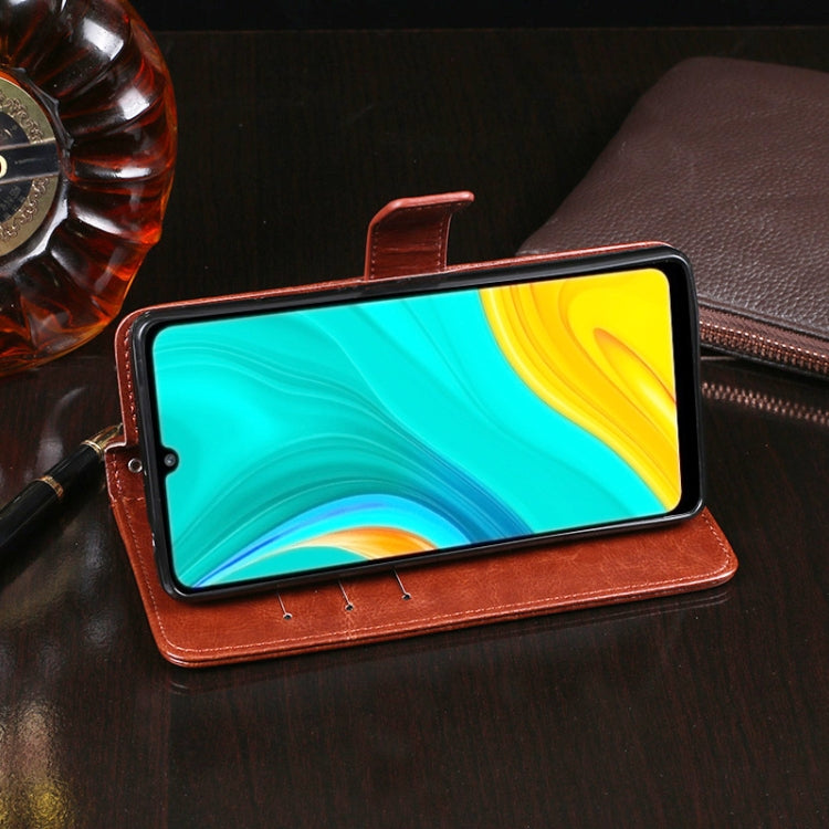 idewei Crazy Horse Texture Horizontal Flip Leather Case with Holder & Card Slots & Wallet, For Huawei Enjoy 10e, For Doogee X90, For OPPO Find X2
