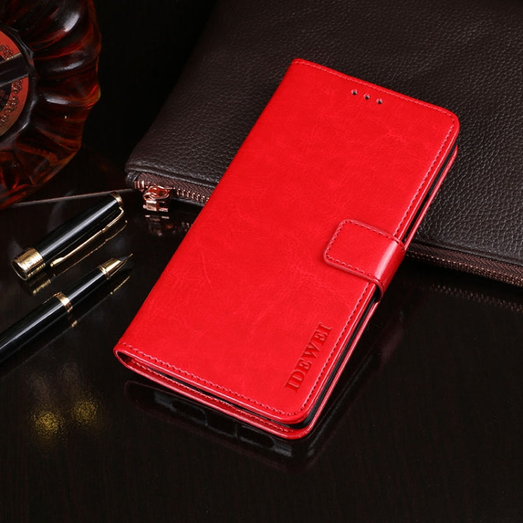 idewei Crazy Horse Texture Horizontal Flip Leather Case with Holder & Card Slots & Wallet, For Huawei Enjoy 10e, For Doogee X90, For OPPO Find X2