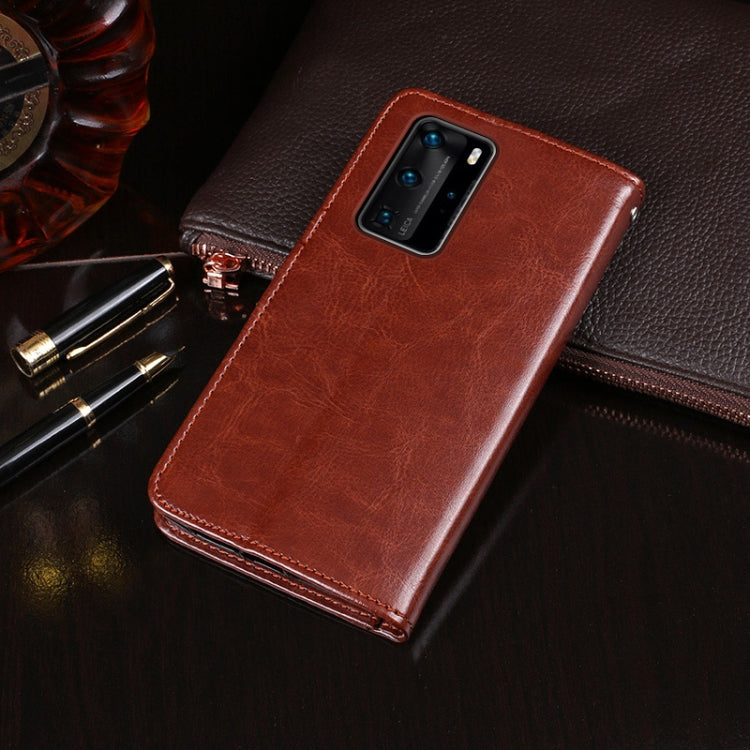idewei Crazy Horse Texture Horizontal Flip Leather Case with Holder & Card Slots & Wallet, For Huawei P40 Pro, For OPPO Find X2 Pro, For Xiaomi Redmi Note 9S
