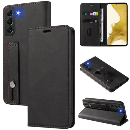 Wristband Magnetic Leather Phone Case, For Samsung Galaxy S21+ 5G, For Samsung Galaxy S21 Ultra 5G, For Samsung Galaxy S22 5G, For Samsung Galaxy S22+ 5G
