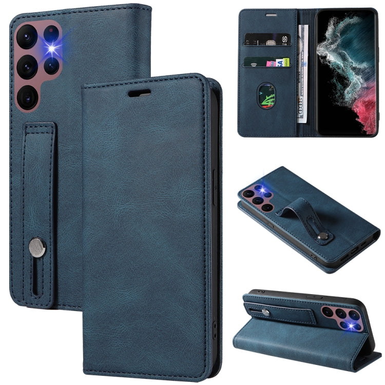 Wristband Magnetic Leather Phone Case, For Samsung Galaxy S21+ 5G, For Samsung Galaxy S21 Ultra 5G, For Samsung Galaxy S22 5G, For Samsung Galaxy S22+ 5G