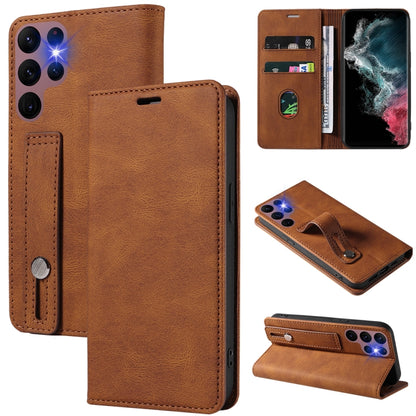 Wristband Magnetic Leather Phone Case, For Samsung Galaxy S21+ 5G, For Samsung Galaxy S21 Ultra 5G, For Samsung Galaxy S22 5G, For Samsung Galaxy S22+ 5G