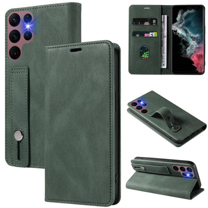 Wristband Magnetic Leather Phone Case, For Samsung Galaxy S22 Ultra 5G, For Sony Xperia 10 IV