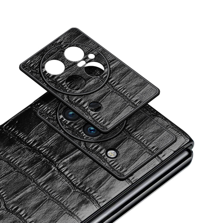 Crocodile Texture Genuine Leather Phone Case, For OPPO Find N, For Huawei P50 Pocket, For Samsung Galaxy Z Flip3 5G, For Samsung Galaxy Z Fold3 5G, For vivo X Fold, For Huawei Mate Xs 2, For Samsung Galaxy Z Flip4, For Samsung Galaxy Z Fold4