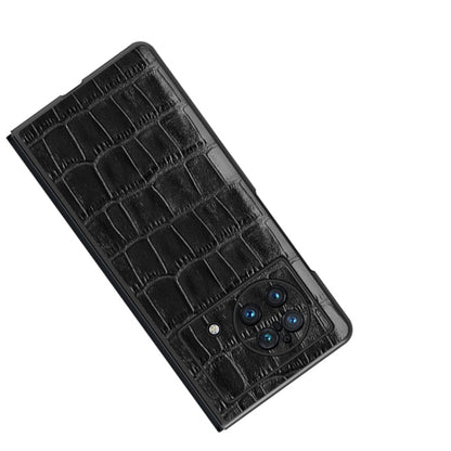 Crocodile Texture Genuine Leather Phone Case, For OPPO Find N, For Huawei P50 Pocket, For Samsung Galaxy Z Flip3 5G, For Samsung Galaxy Z Fold3 5G, For vivo X Fold, For Huawei Mate Xs 2, For Samsung Galaxy Z Flip4, For Samsung Galaxy Z Fold4