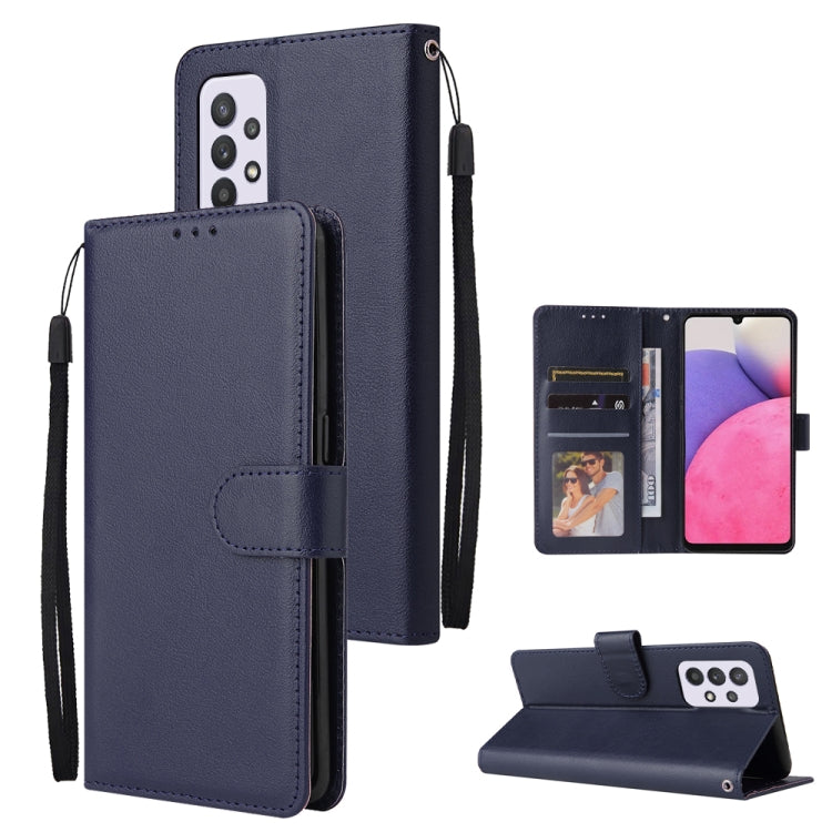 3 Card Slots Multifunctional Leather Phone Case, For Samsung Galaxy A33 5G, For Samsung Galaxy A53 5G, For Samsung Galaxy A73 5G