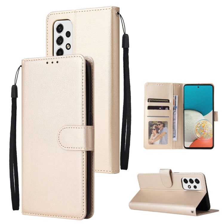 3 Card Slots Multifunctional Leather Phone Case, For Samsung Galaxy A33 5G, For Samsung Galaxy A53 5G, For Samsung Galaxy A73 5G