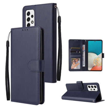 3 Card Slots Multifunctional Leather Phone Case, For Samsung Galaxy A33 5G, For Samsung Galaxy A53 5G, For Samsung Galaxy A73 5G