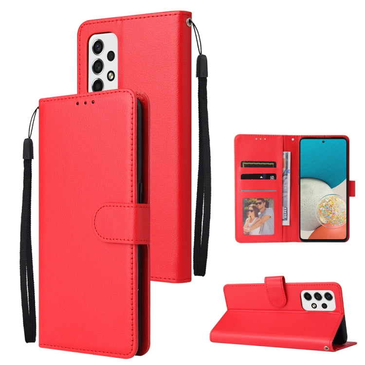 3 Card Slots Multifunctional Leather Phone Case, For Samsung Galaxy A33 5G, For Samsung Galaxy A53 5G, For Samsung Galaxy A73 5G