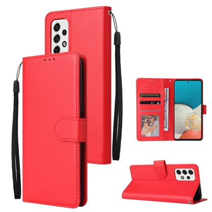 3 Card Slots Multifunctional Leather Phone Case, For Samsung Galaxy A33 5G, For Samsung Galaxy A53 5G, For Samsung Galaxy A73 5G