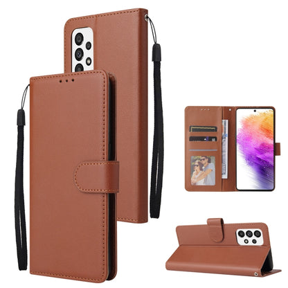 3 Card Slots Multifunctional Leather Phone Case, For Samsung Galaxy A33 5G, For Samsung Galaxy A53 5G, For Samsung Galaxy A73 5G