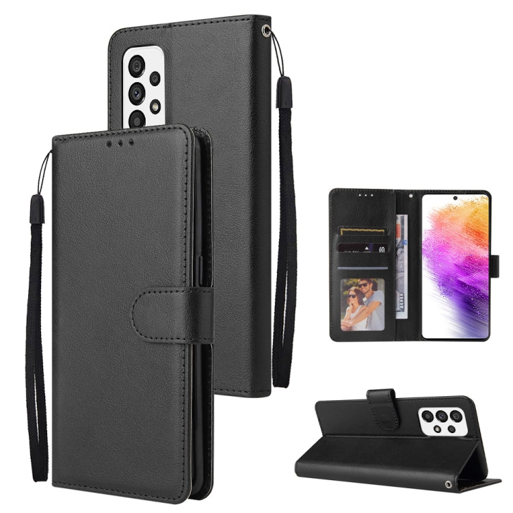 3 Card Slots Multifunctional Leather Phone Case, For Samsung Galaxy A33 5G, For Samsung Galaxy A53 5G, For Samsung Galaxy A73 5G