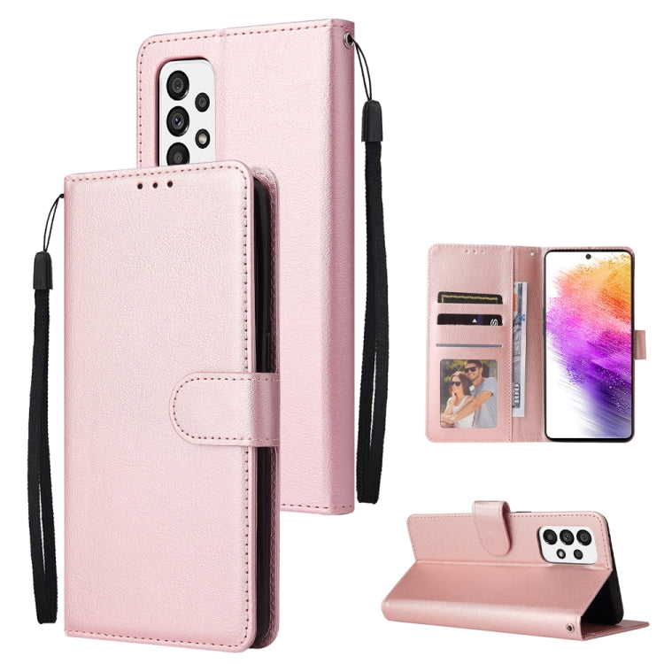 3 Card Slots Multifunctional Leather Phone Case, For Samsung Galaxy A33 5G, For Samsung Galaxy A53 5G, For Samsung Galaxy A73 5G