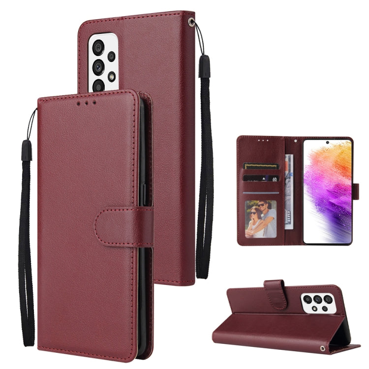 3 Card Slots Multifunctional Leather Phone Case, For Samsung Galaxy A33 5G, For Samsung Galaxy A53 5G, For Samsung Galaxy A73 5G