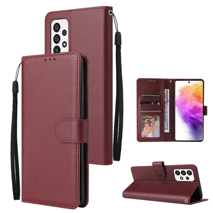 3 Card Slots Multifunctional Leather Phone Case, For Samsung Galaxy A33 5G, For Samsung Galaxy A53 5G, For Samsung Galaxy A73 5G
