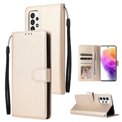3 Card Slots Multifunctional Leather Phone Case, For Samsung Galaxy A33 5G, For Samsung Galaxy A53 5G, For Samsung Galaxy A73 5G