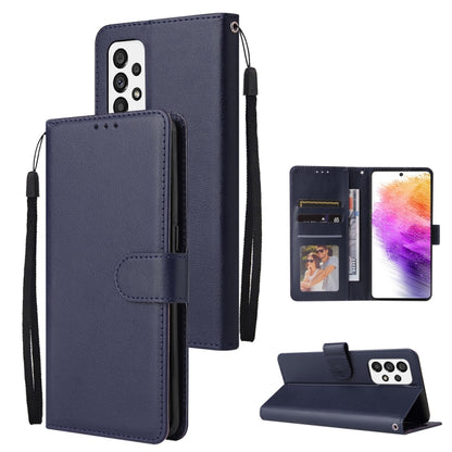 3 Card Slots Multifunctional Leather Phone Case, For Samsung Galaxy A33 5G, For Samsung Galaxy A53 5G, For Samsung Galaxy A73 5G