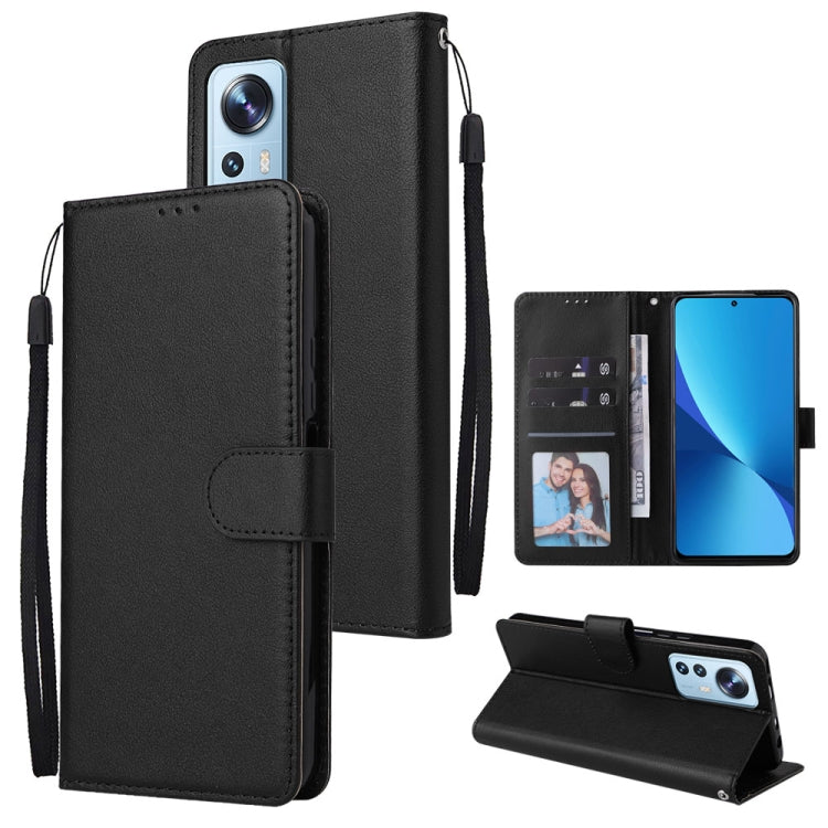 3 Card Slots Multifunctional Leather Phone Case, For Xiaomi 12 Lite, For Xiaomi 12S Ultra