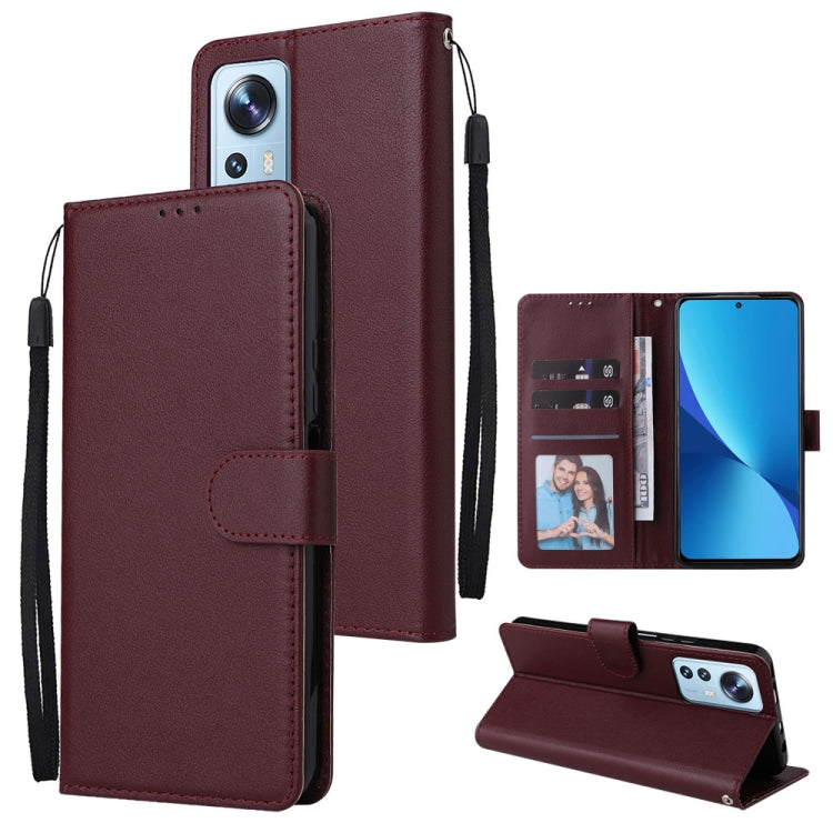 3 Card Slots Multifunctional Leather Phone Case, For Xiaomi 12 Lite, For Xiaomi 12S Ultra
