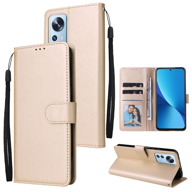 3 Card Slots Multifunctional Leather Phone Case, For Xiaomi 12 Lite, For Xiaomi 12S Ultra