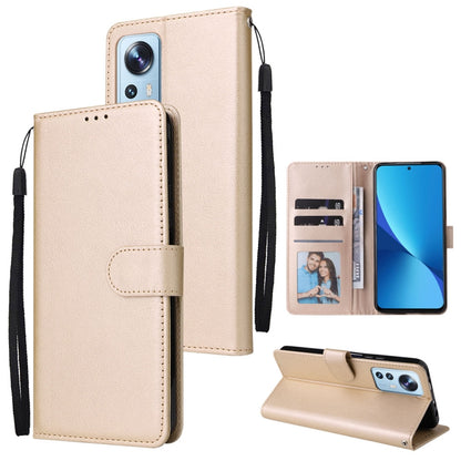 3 Card Slots Multifunctional Leather Phone Case, For Xiaomi 12 Lite, For Xiaomi 12S Ultra