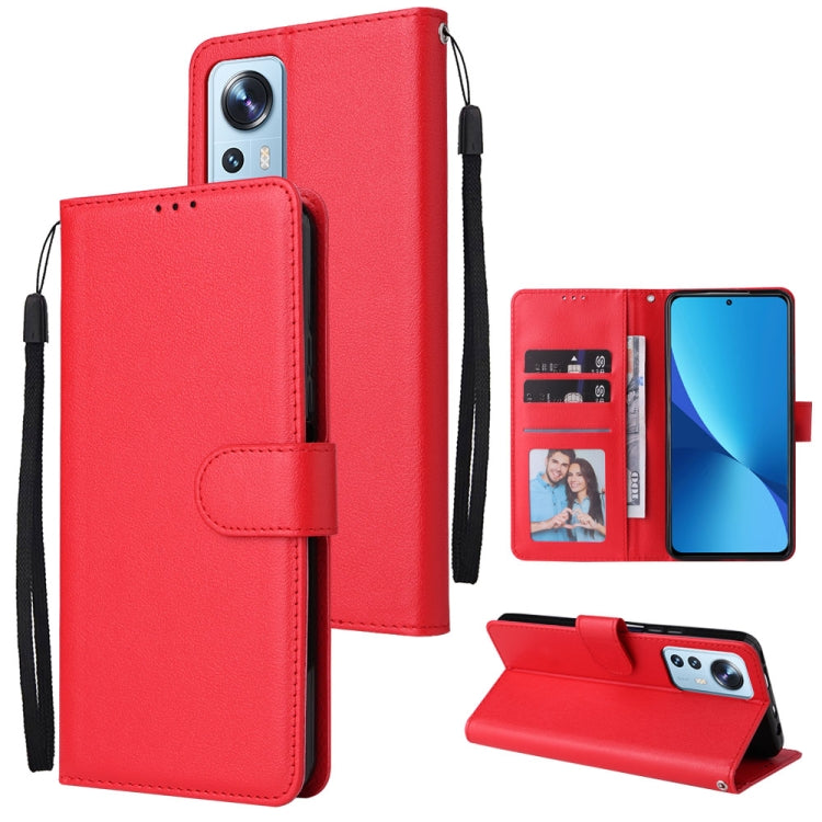 3 Card Slots Multifunctional Leather Phone Case, For Xiaomi 12 Lite, For Xiaomi 12S Ultra