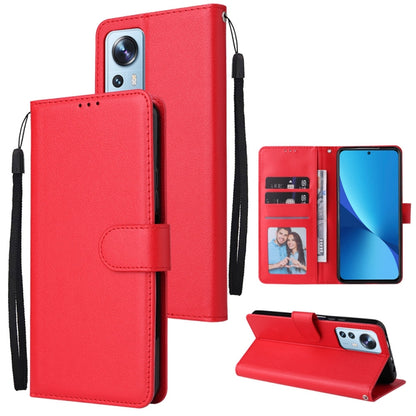 3 Card Slots Multifunctional Leather Phone Case, For Xiaomi 12 Lite, For Xiaomi 12S Ultra