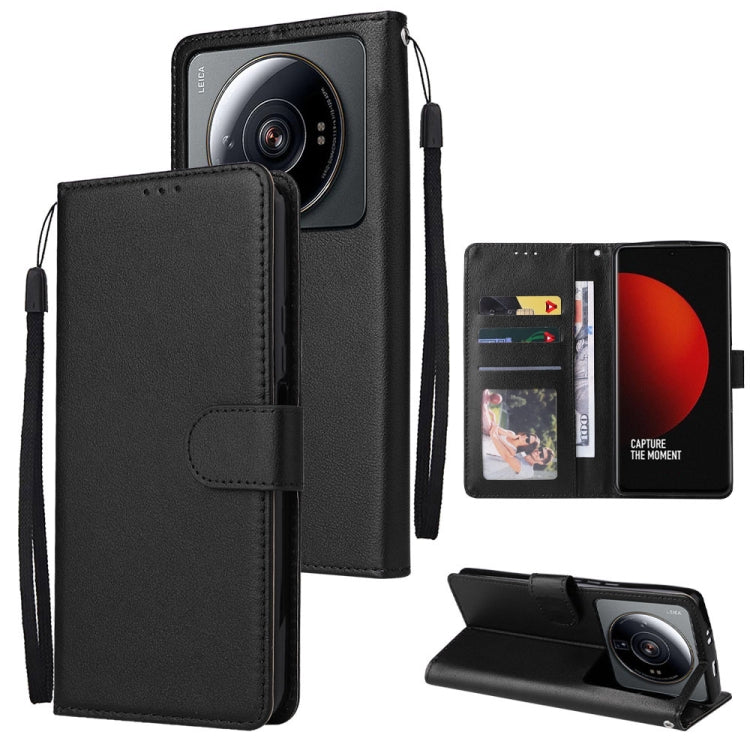 3 Card Slots Multifunctional Leather Phone Case, For Xiaomi 12 Lite, For Xiaomi 12S Ultra