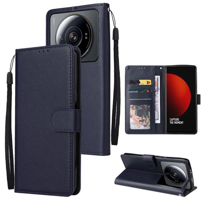 3 Card Slots Multifunctional Leather Phone Case, For Xiaomi 12 Lite, For Xiaomi 12S Ultra