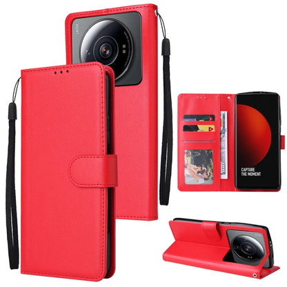 3 Card Slots Multifunctional Leather Phone Case, For Xiaomi 12 Lite, For Xiaomi 12S Ultra