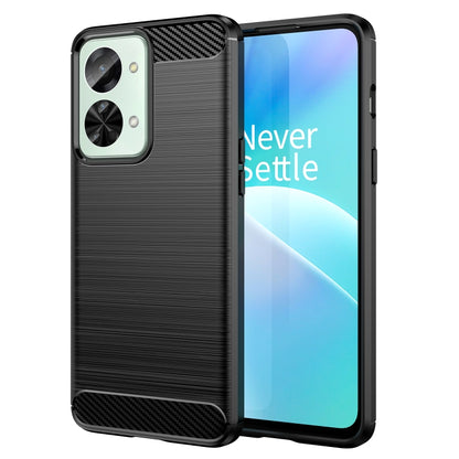 Brushed Texture Carbon Fiber TPU Phone Case, For OnePlus Nord CE 2 Lite 5G, For OnePlus Nord CE 2 5G, For OnePlus Ace Racing, For OnePlus Nord 2T