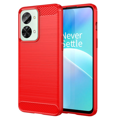 Brushed Texture Carbon Fiber TPU Phone Case, For OnePlus Nord CE 2 Lite 5G, For OnePlus Nord CE 2 5G, For OnePlus Ace Racing, For OnePlus Nord 2T