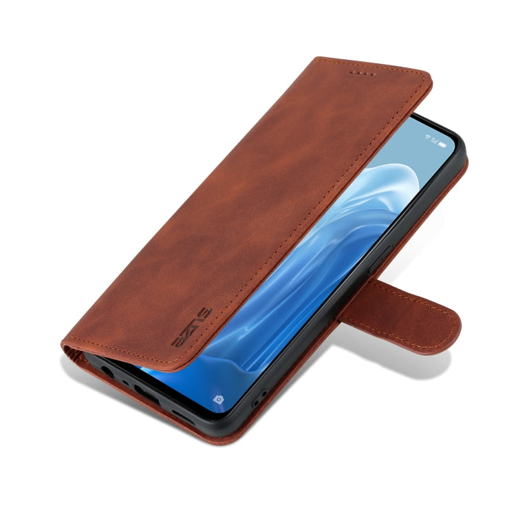AZNS Skin Feel Calf Texture Flip Leather Phone Case, For OPPO Reno8 Lite, For vivo Y77 5G