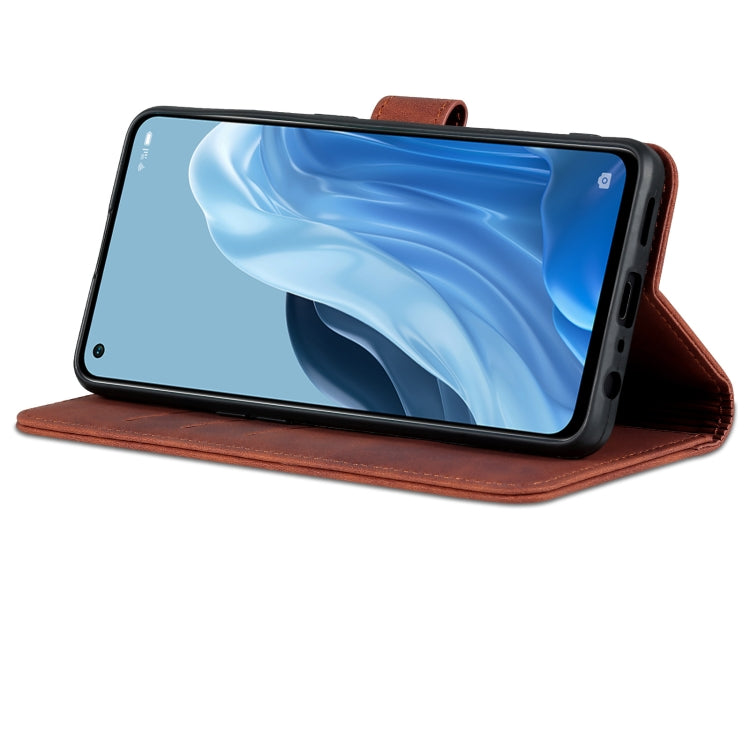 AZNS Skin Feel Calf Texture Flip Leather Phone Case, For OPPO Reno8 Lite, For vivo Y77 5G
