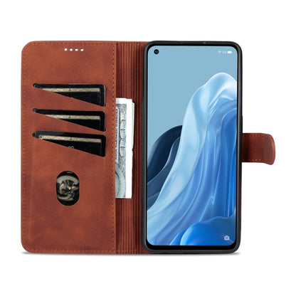 AZNS Skin Feel Calf Texture Flip Leather Phone Case, For OPPO Reno8 Lite, For vivo Y77 5G