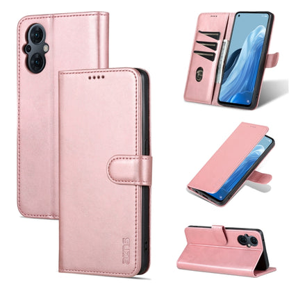 AZNS Skin Feel Calf Texture Flip Leather Phone Case, For OPPO Reno8 Lite, For vivo Y77 5G