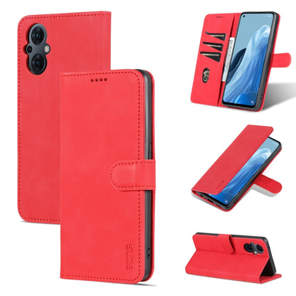 AZNS Skin Feel Calf Texture Flip Leather Phone Case, For OPPO Reno8 Lite, For vivo Y77 5G
