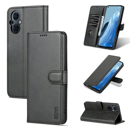 AZNS Skin Feel Calf Texture Flip Leather Phone Case, For OPPO Reno8 Lite, For vivo Y77 5G