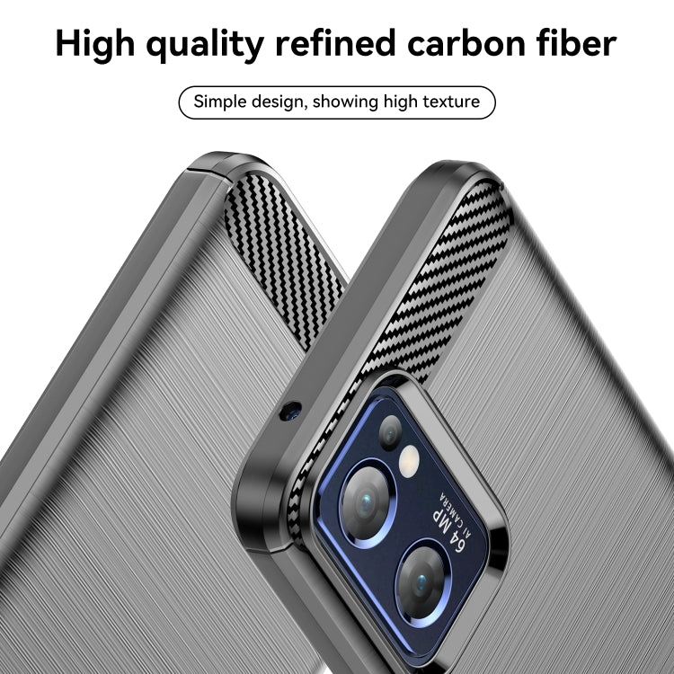 Brushed Texture Carbon Fiber TPU Phone Case, For OPPO Find X5 Lite, For OPPO Reno7 5G, For OPPO F21 Pro 4G, For OPPO Reno7 4G, For OPPO A57 4G, For OPPO A57 5G, For OPPO A77 5G
