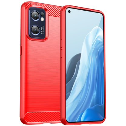 Brushed Texture Carbon Fiber TPU Phone Case, For OPPO Find X5 Lite, For OPPO Reno7 5G, For OPPO F21 Pro 4G, For OPPO Reno7 4G, For OPPO A57 4G, For OPPO A57 5G, For OPPO A77 5G