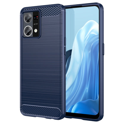 Brushed Texture Carbon Fiber TPU Phone Case, For OPPO Find X5 Lite, For OPPO Reno7 5G, For OPPO F21 Pro 4G, For OPPO Reno7 4G, For OPPO A57 4G, For OPPO A57 5G, For OPPO A77 5G